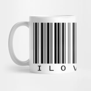 I love you barcode Mug